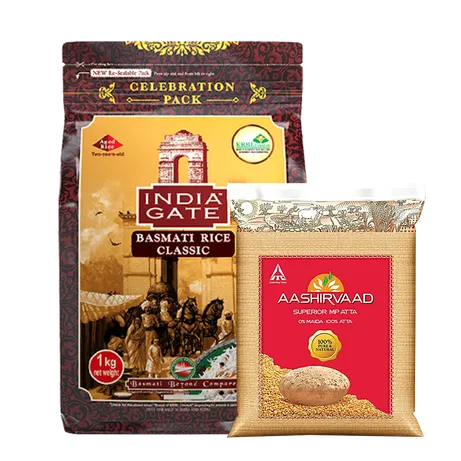 Rice, Atta & Dal