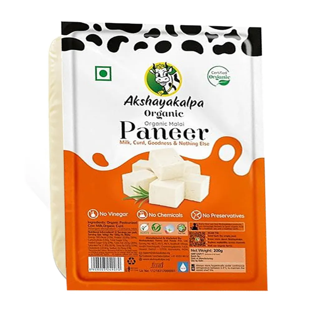 Akshayakalpa Organic Handcrafted Malai Paneer