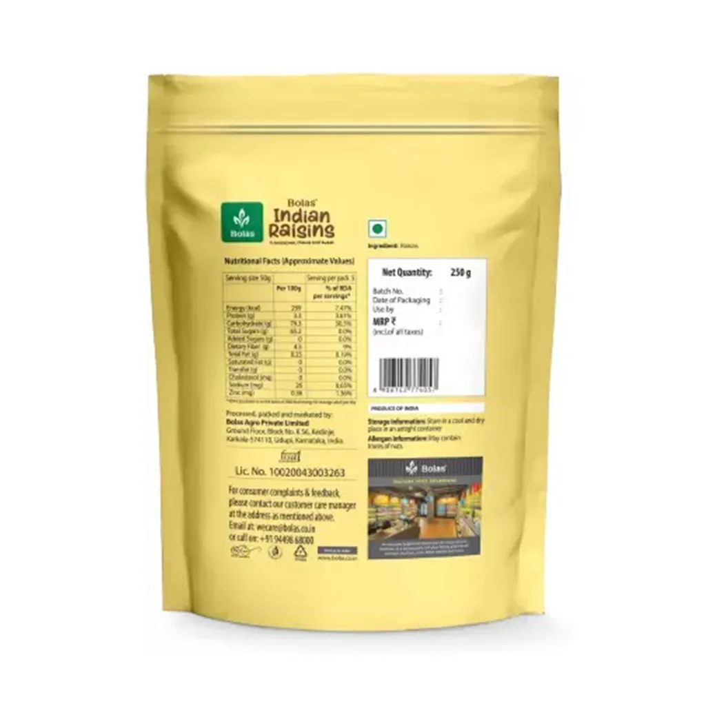 Bolas Indian Raisins 1