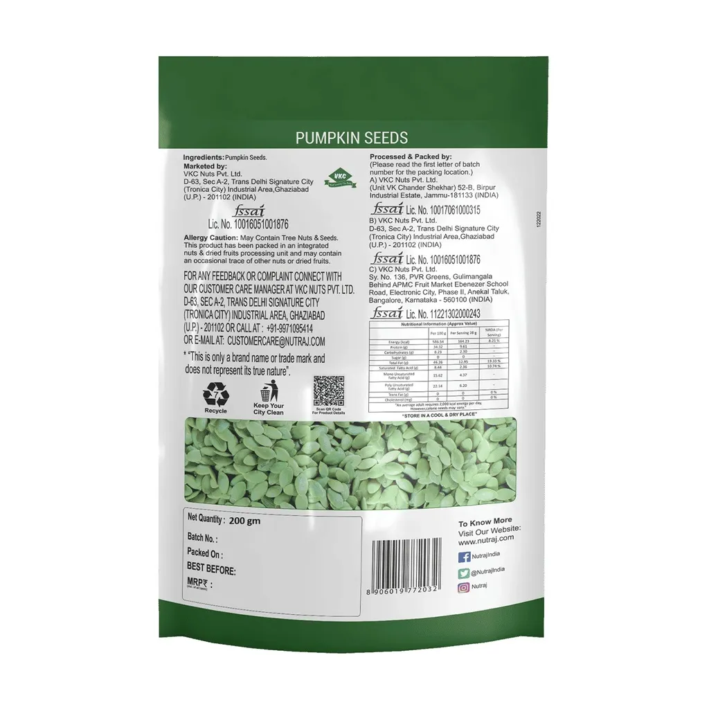 Nutraj Classic Pumpkin Seeds 1