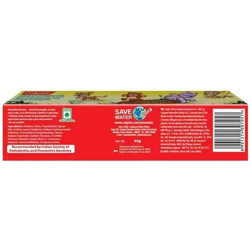 Colgate 2-5 Yrs Bubble Fruit Toothpaste 1