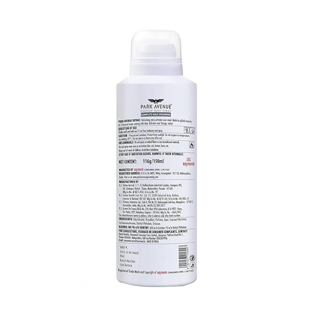 Park Avenue Voyage Premium Body Spray 1