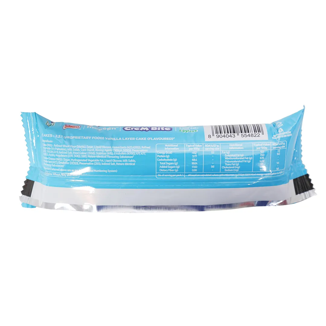 Modern Creme Bite Vanilla Layer Eggless Cake 2