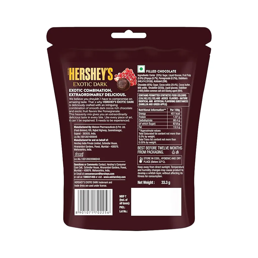 Hersheys Exotic Dark Pomegranate 1