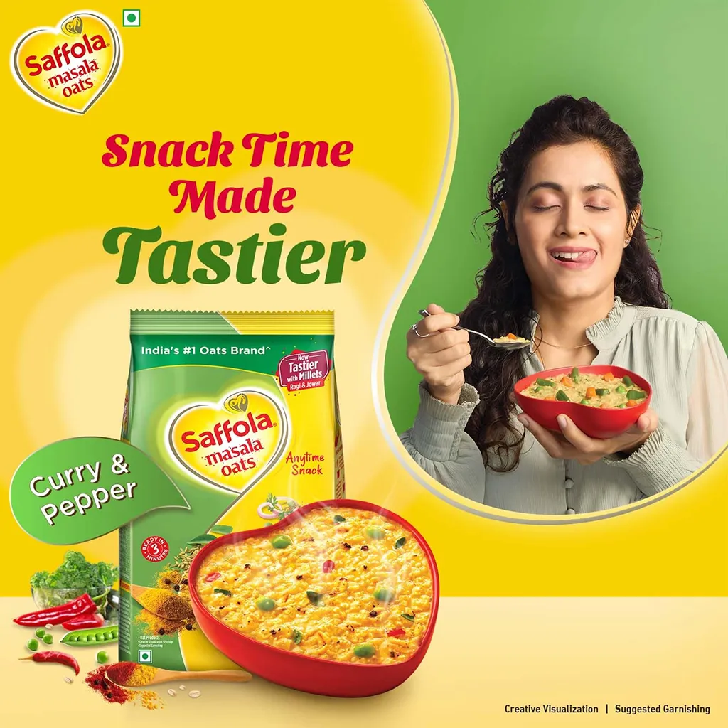 Saffola Masala Oats Curry & Pepper 5