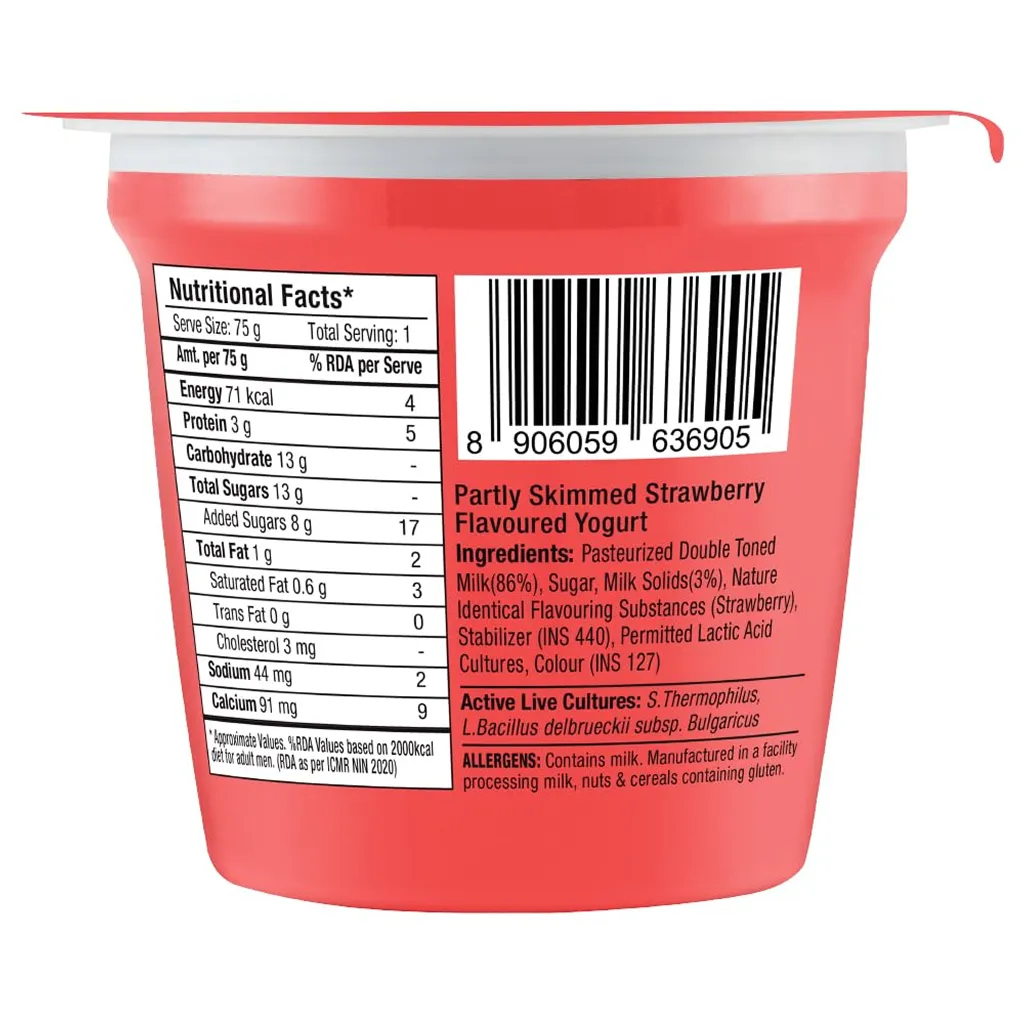 Epigamia Everyday Strawberry Yogurt 1