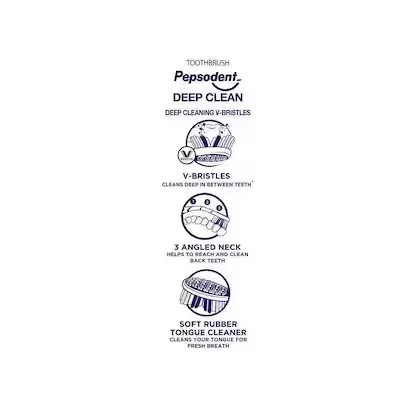 Pepsodent Deep Clean Medium Toothbrush 2