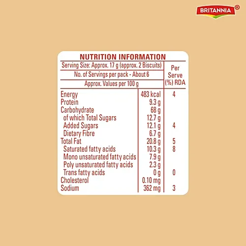 Britannia NutriChoice 100% Millets Jowar Cinnamon Cookies 3