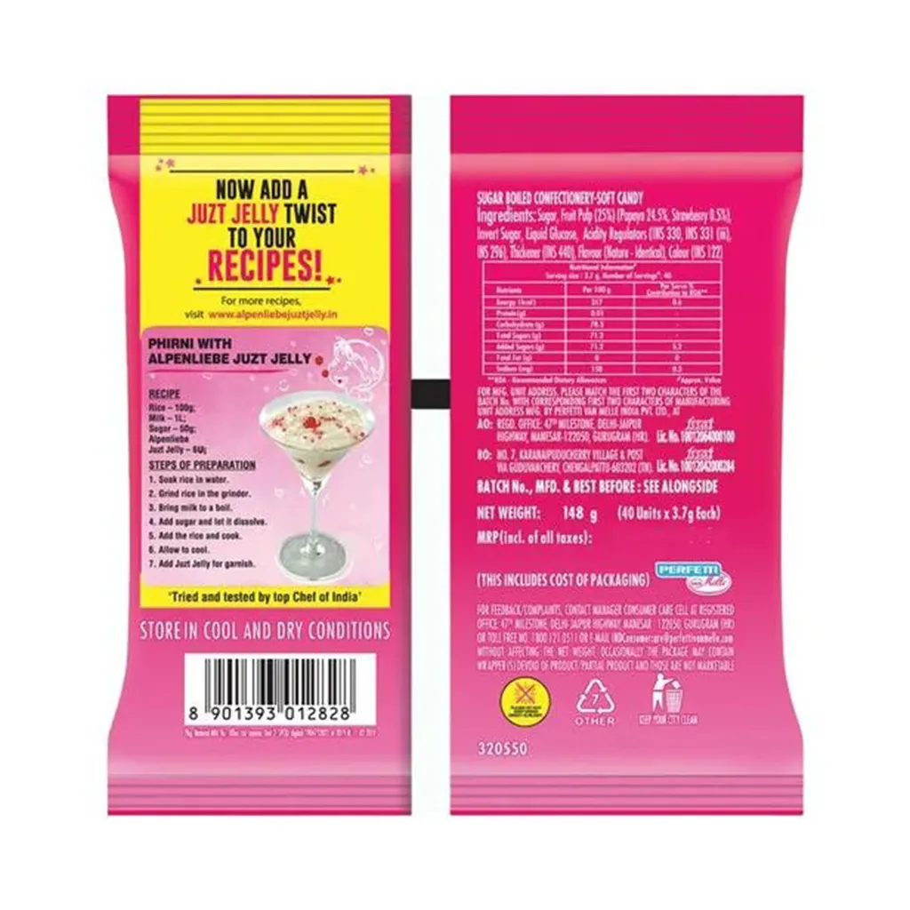 Alpenliebe Juzt Jelly-Strawberry 1
