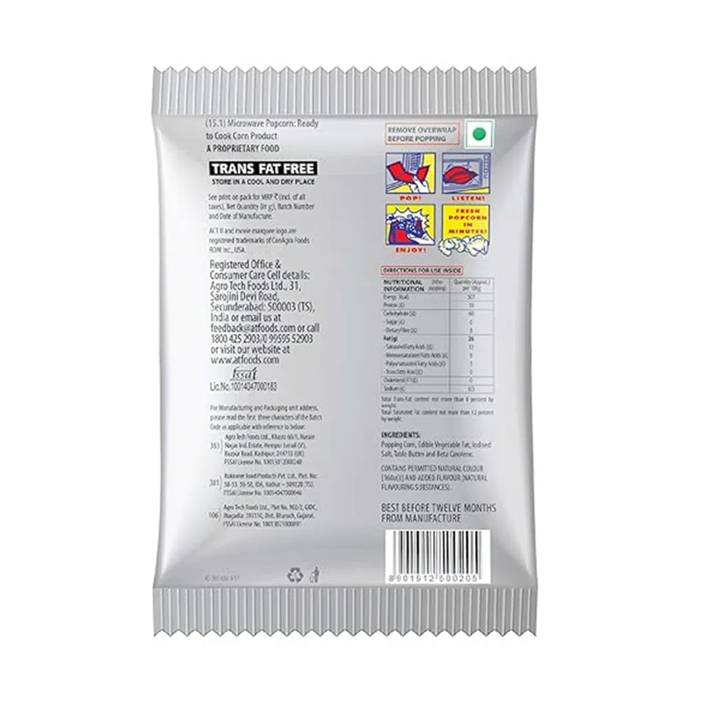 Act II Butter Flavour Popcorn 1