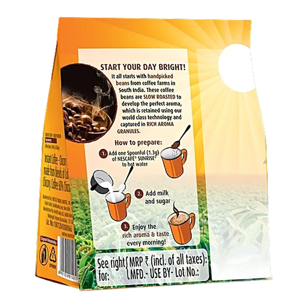 Nescafe Sunrise Instant Coffee Pouch 4