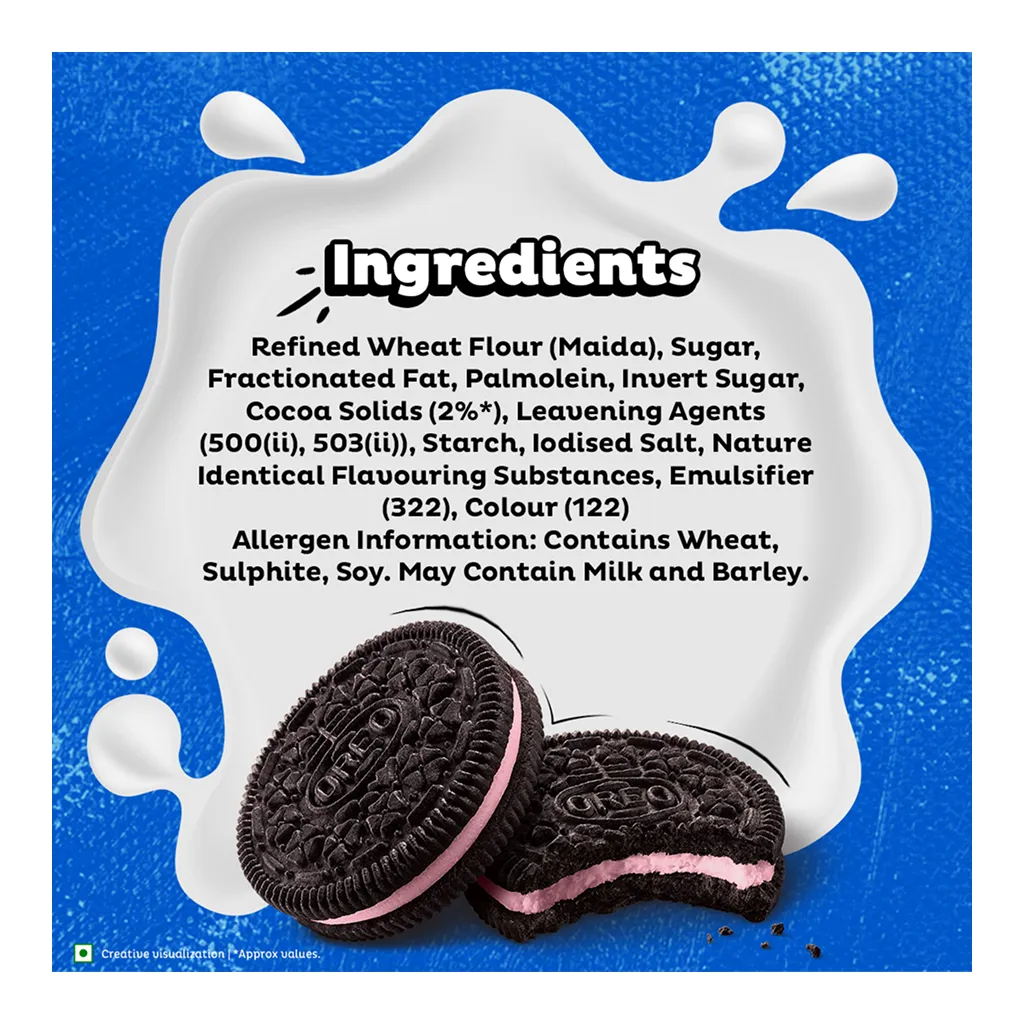 Cadbury Oreo Strawberry Cream Flavoured Biscuits 3