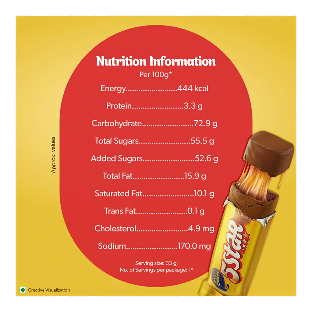 Cadbury 5 Star Chocolate Bar 3