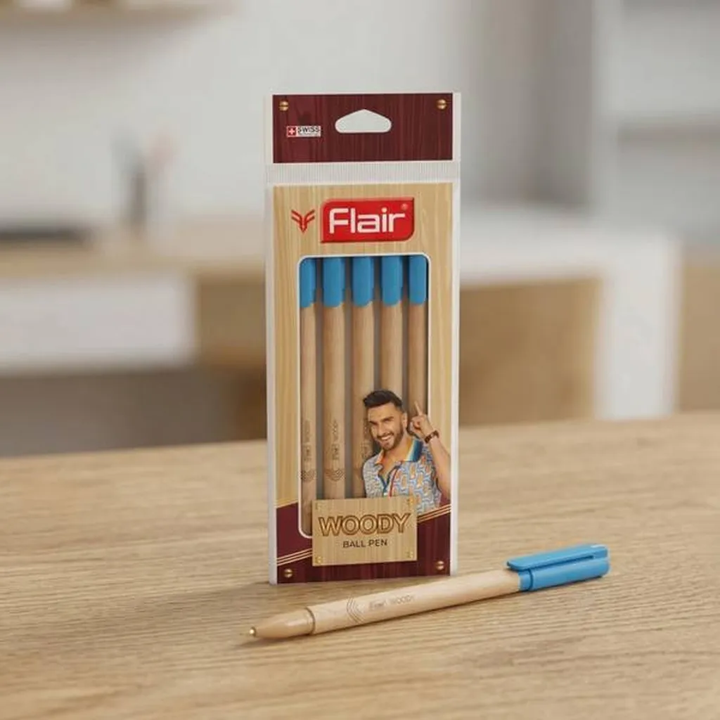Flair Woody Blue Ball Pen Pouch
