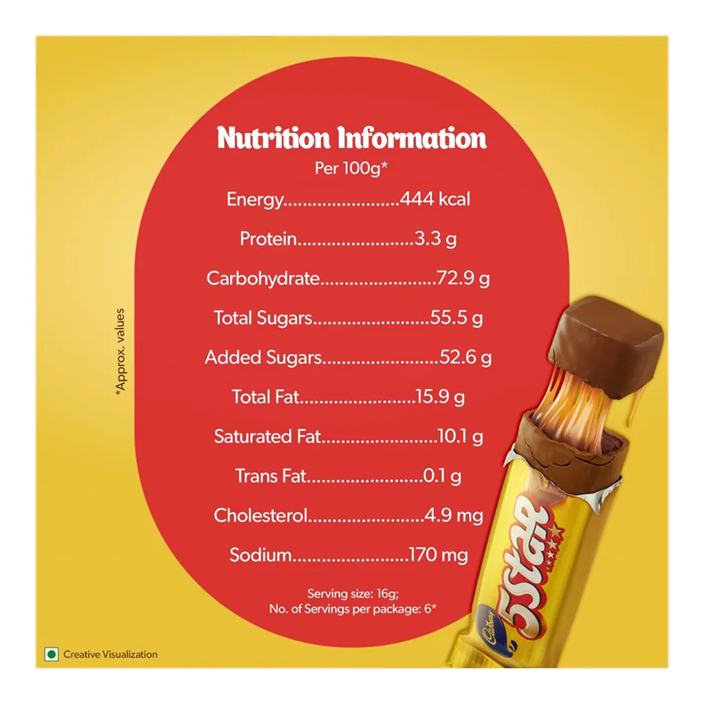 Cadbury 5 Star Kitted Pack of 6 3