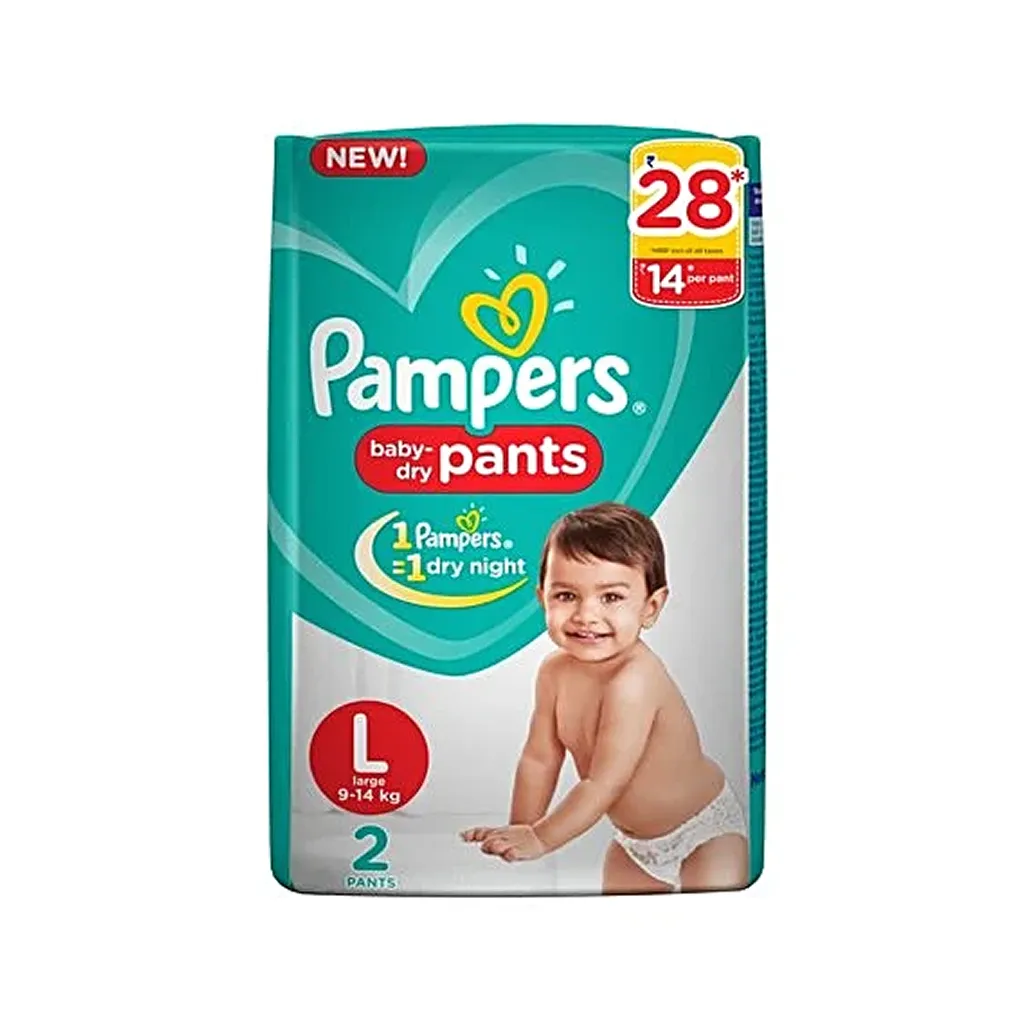 Pampers Happy Skin Diapers Pants L (9-14 Kg) 1