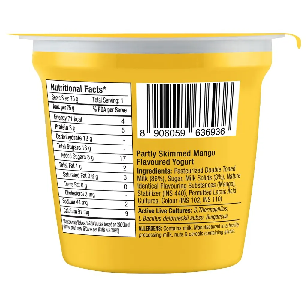 Epigamia Everyday Mango Yoghurt 1
