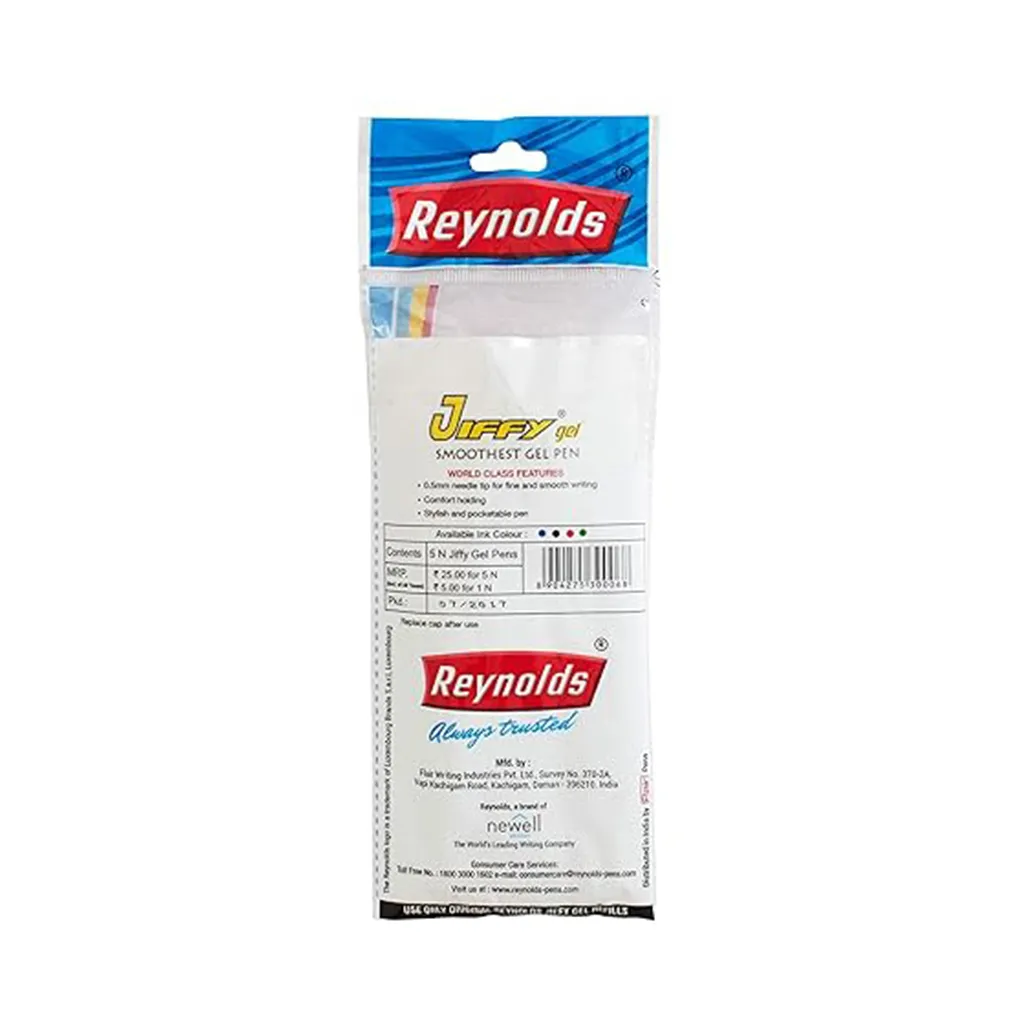 Reynolds Jiffy Blue Gel Pen 1