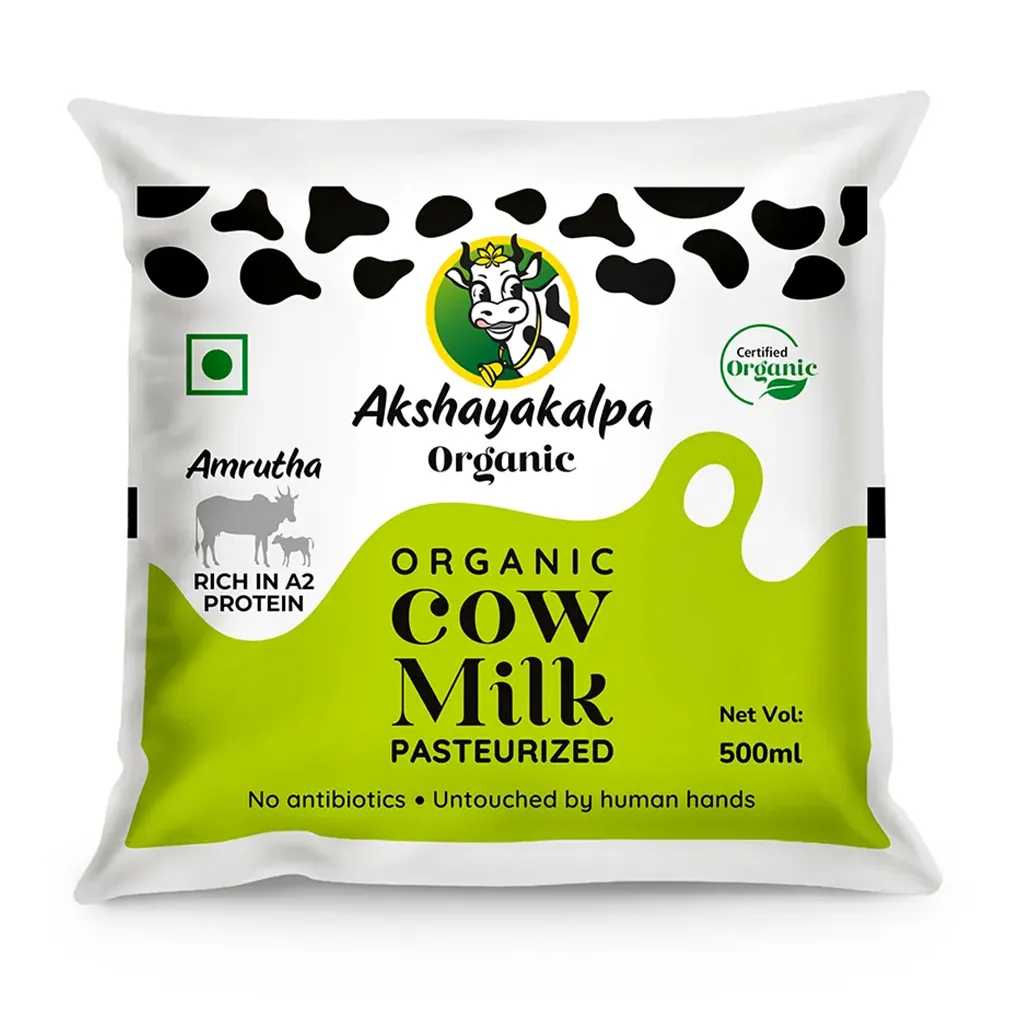 Akshayakalpa Organic Amrutha A2 Pasteurized Cow Milk