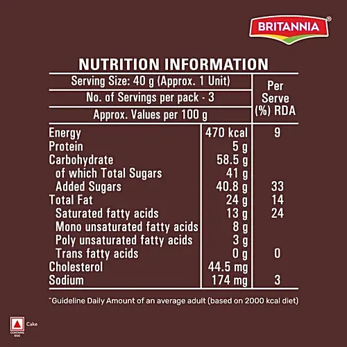 Britannia Fudge It Chocolate Brownie Cake 3