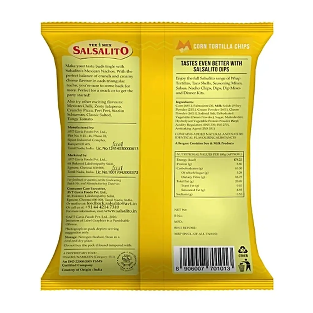 Salsalito Creamy Cheese Nachos 1