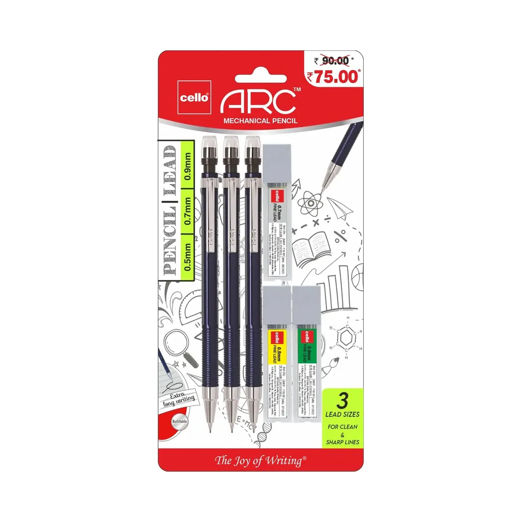 Cello Arc Mechanical Pencil with 3 Leads