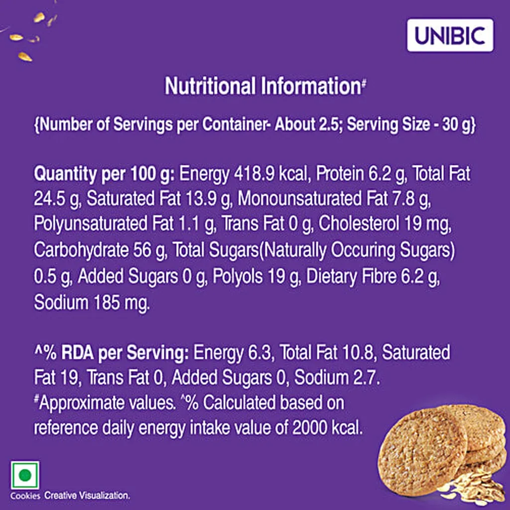 Unibic Sugar-Free Oatmeal Cookies 3