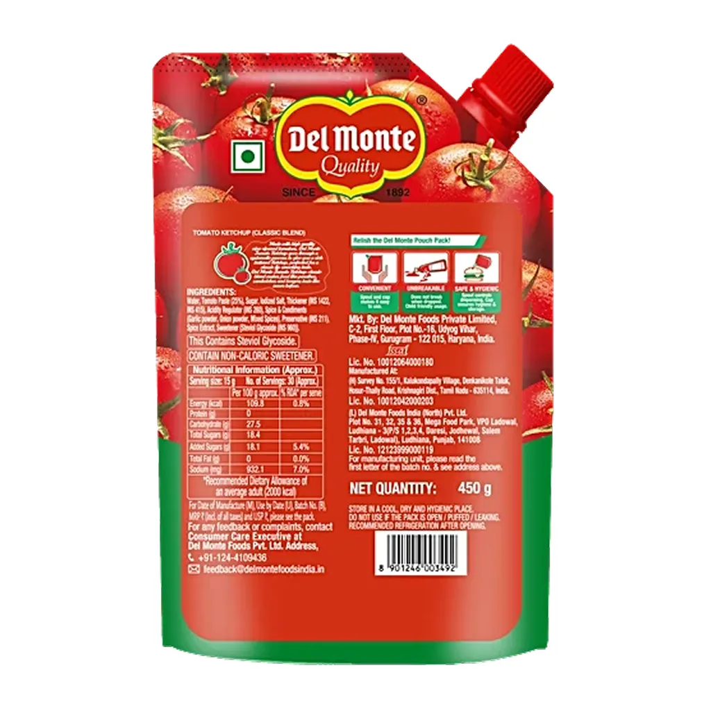 Del Monte Tomato Ketchup Pouch 1