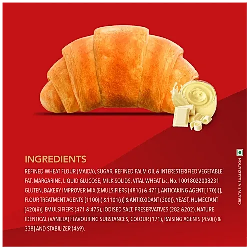 Britannia Treat Croissant Vanilla Creme Filling 2