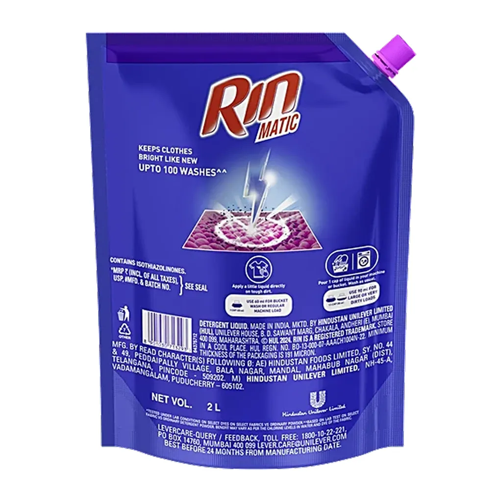 Rin Liquid Detergent Pouch 1