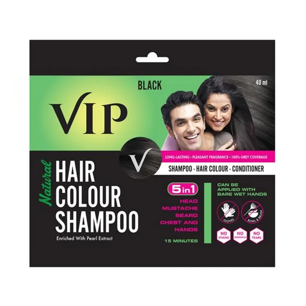 VIP Hair Colour Shampoo Black