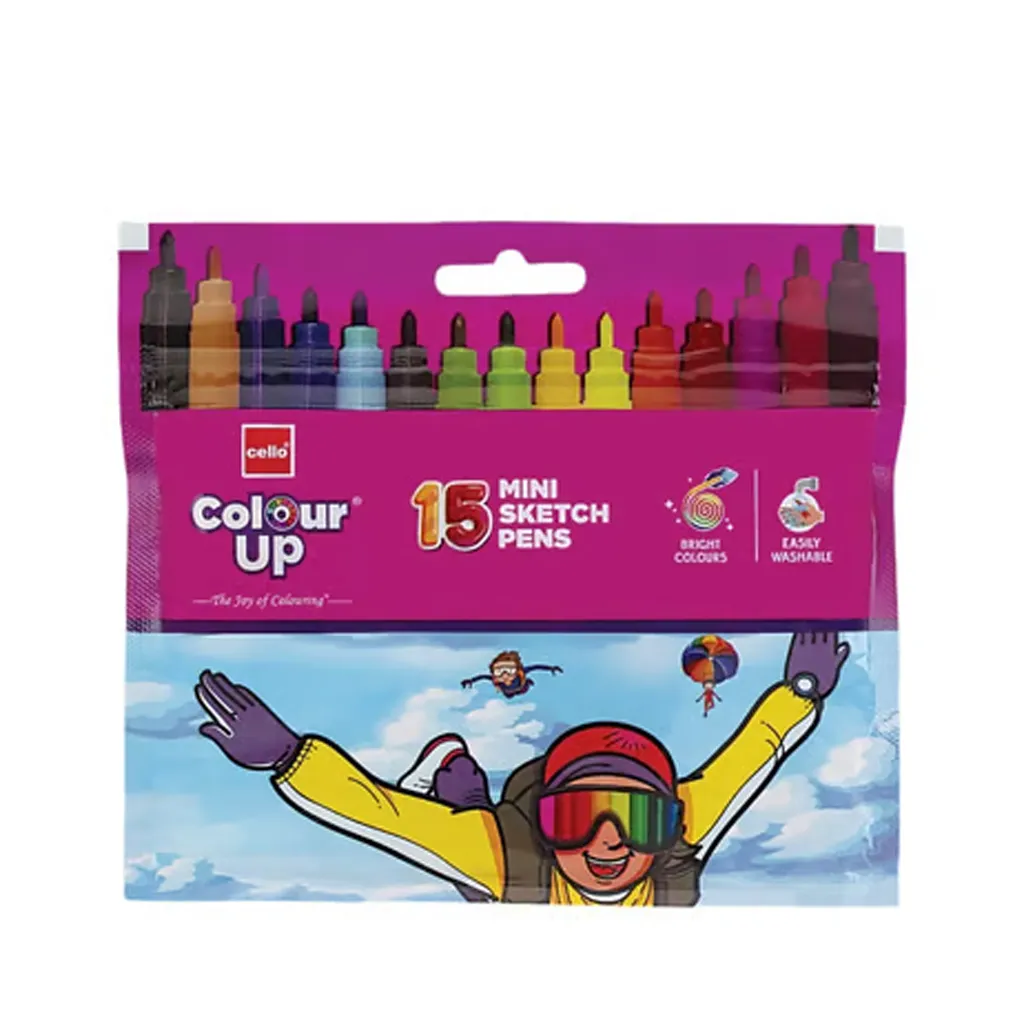 Cello Colour Up Sketch Pens Mini - 15