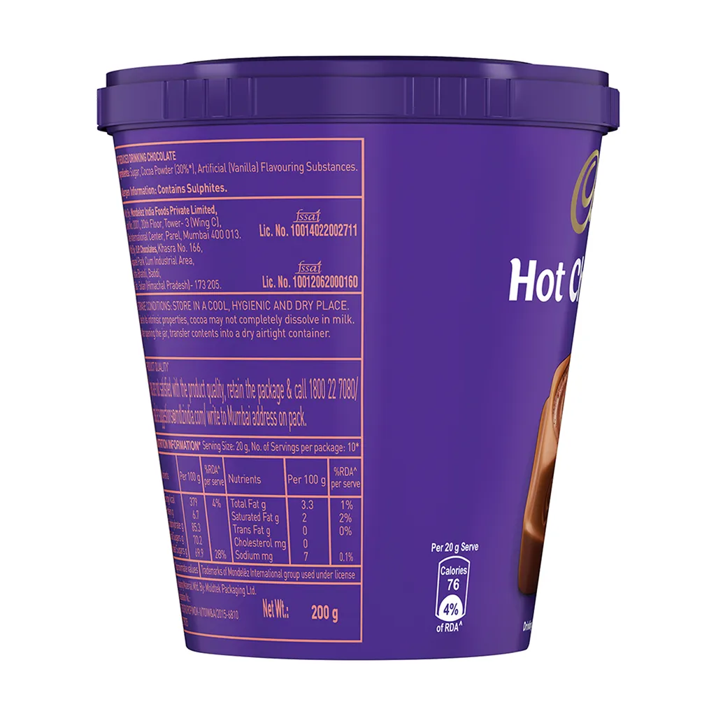 Cadbury Hot Chocolate Drink Powder Mix 1