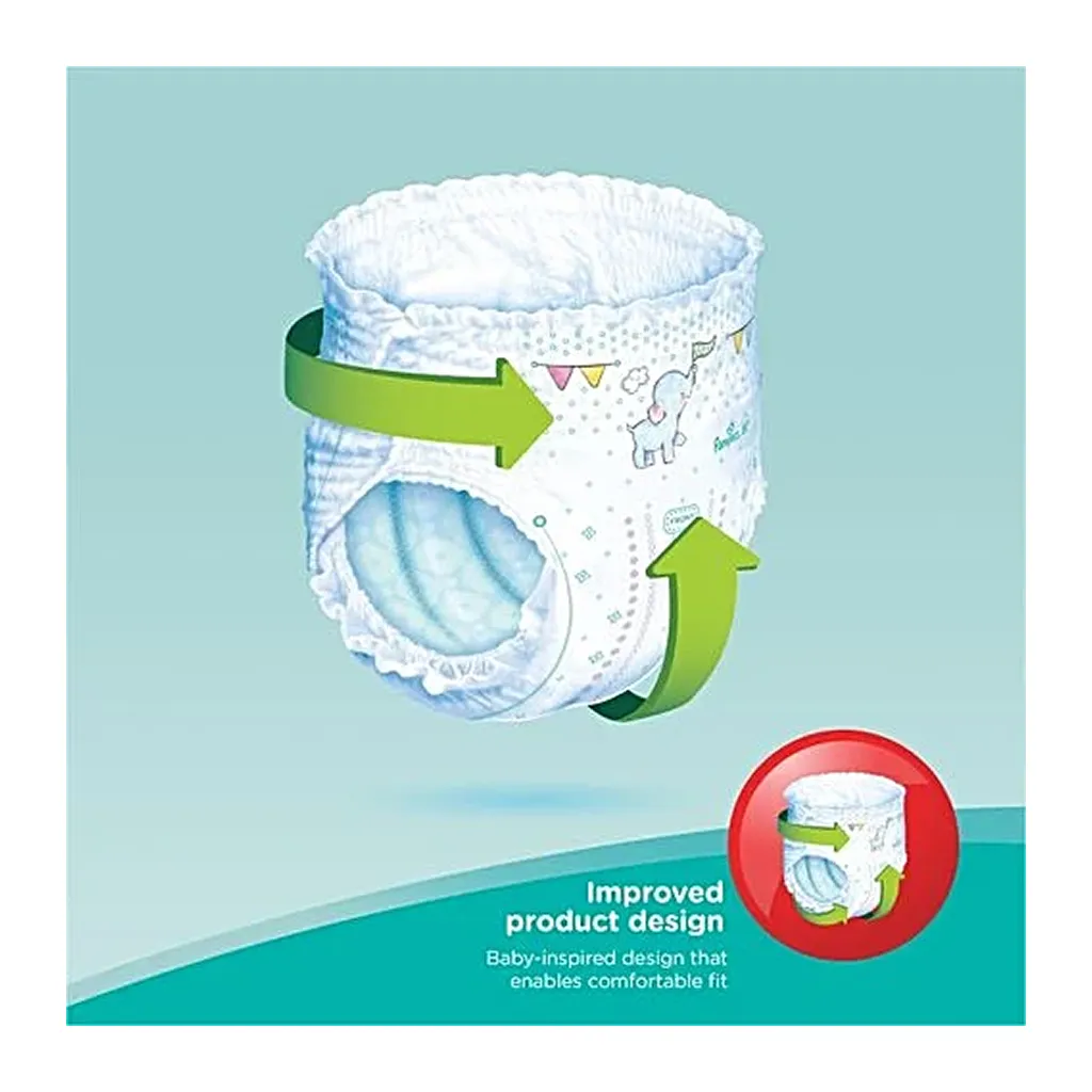 Pampers Happy Skin Diapers Pants M (7-12 Kg) 4