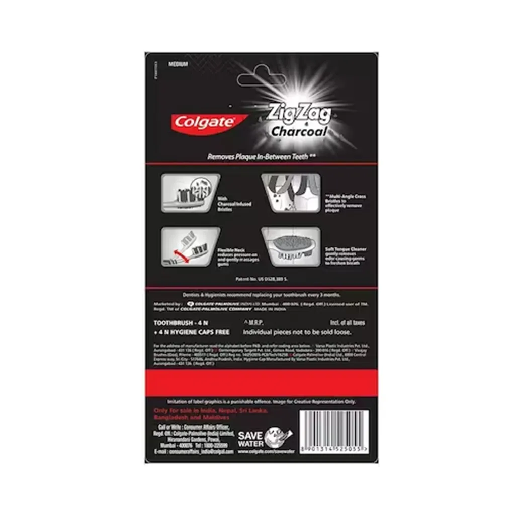 Colgate Zig Zag Charcoal Toothbrush 1