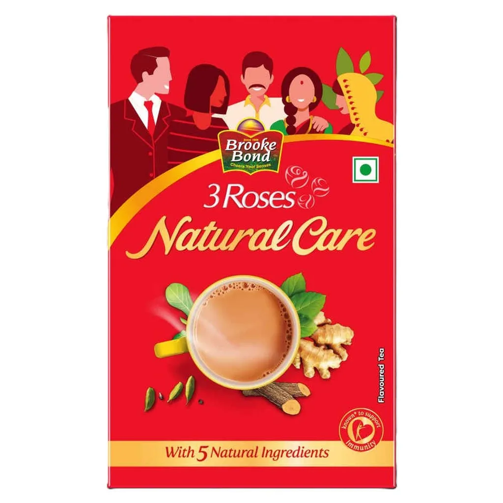 Brooke Bond 3 Roses Natural Care Tea