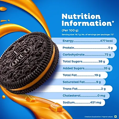 Oreo Toffee Crunch Flavour Creme Sandwich Biscuit 3