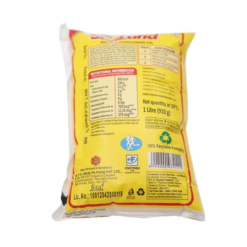 Sunland Sunflower Oil Pouch 1
