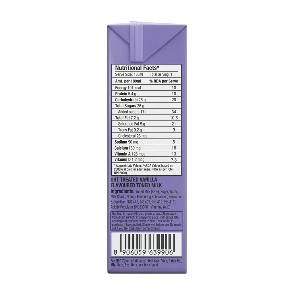 Epigamia UHT Vanilla Milkshake 3