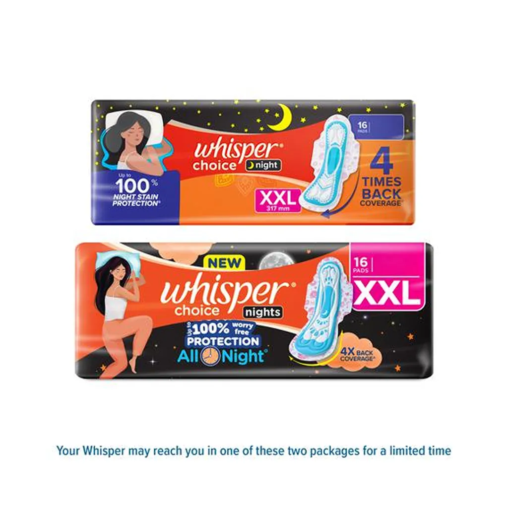 Whisper Choice Over Night Xxl Pad 2