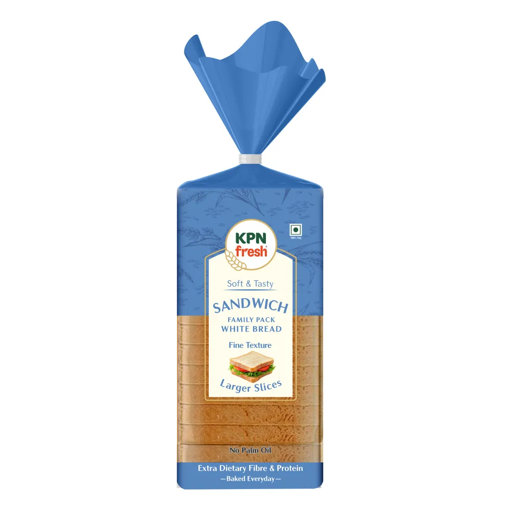 KPN Fresh Sandwich Family Pack White Bread -  Larger Slices
