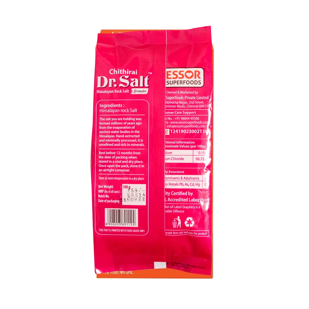 Chithirai Himalayan Organic Pink Rock Salt Powder 1