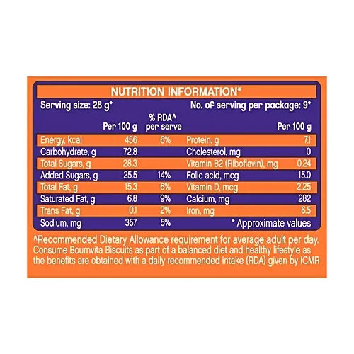 Cadbury Bournvita Biscuit 250G Tiffin Pack 3