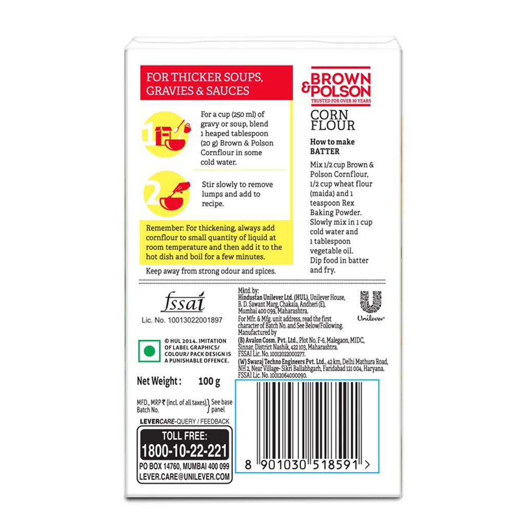 Brown & Polson Corn Flour 1
