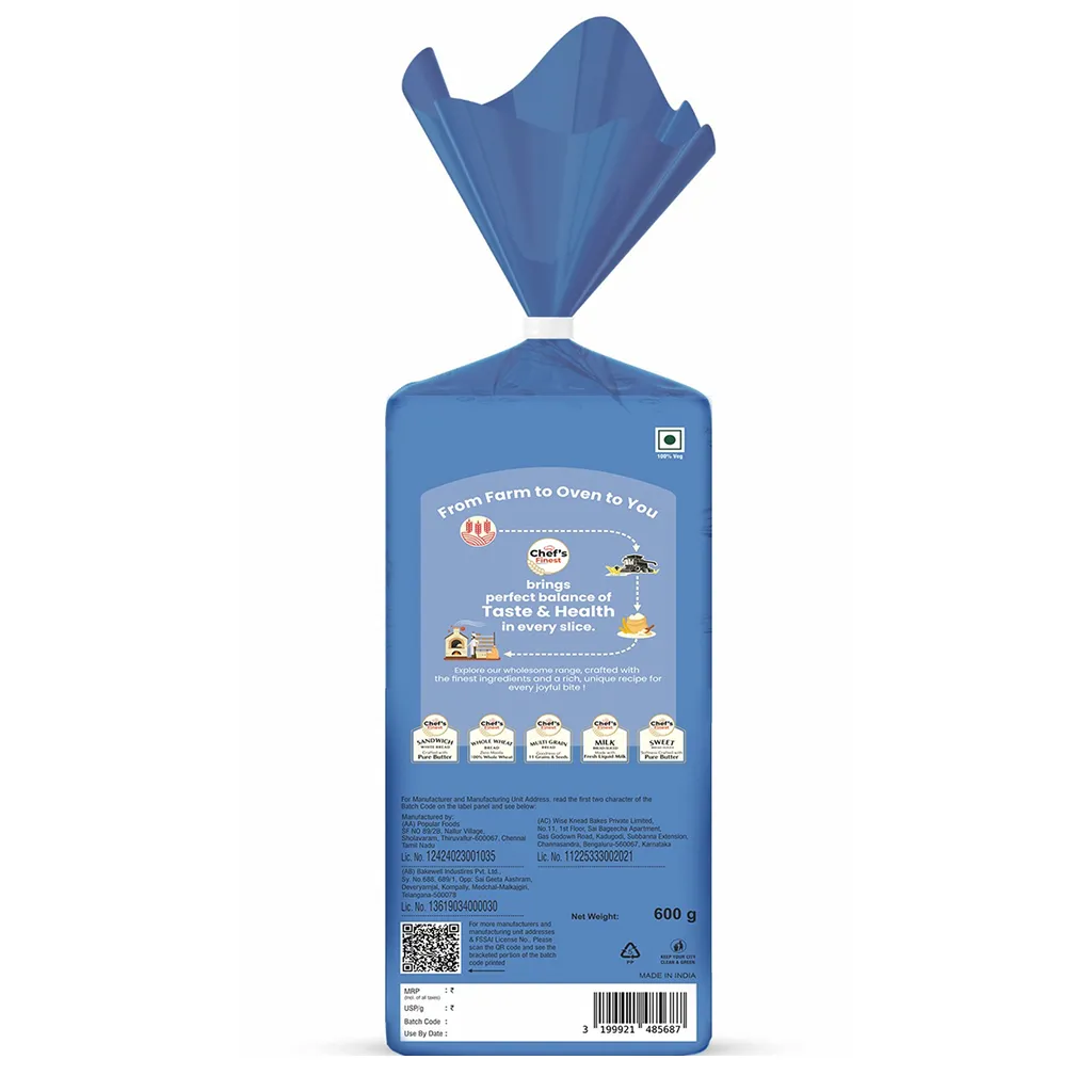 Chef's Finest Sandwich Family Pack White Bread - Larger Slices 1