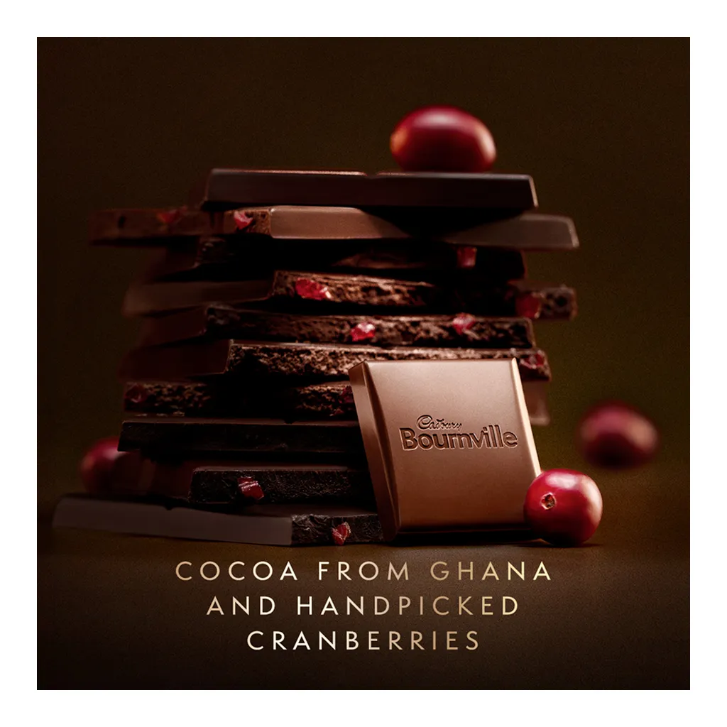 Cadbury Bournville Cranberry Chocolate Bar 4