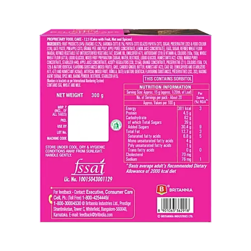 Britannia Festive Plum cake 1