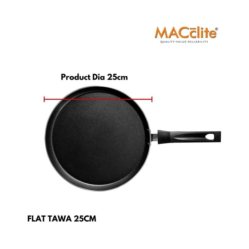 Macclite Flat Tawa and Frying Pan Combo of 2 2