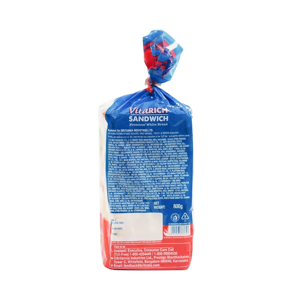 Britannia Vitarich Slice Sandwich White Bread 1