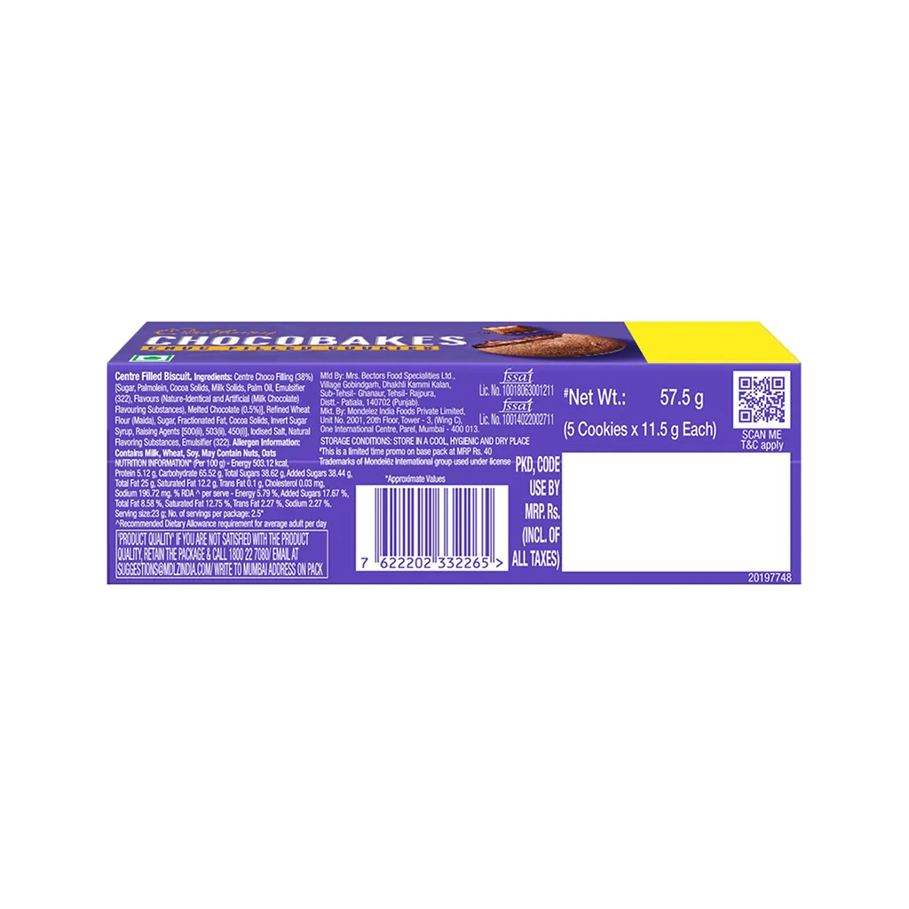 Cadbury Chocobakes ChocFilled Cookies 1